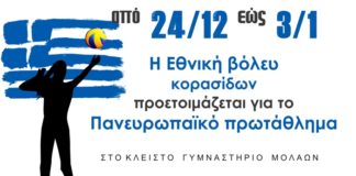 Η Εθνική Ομάδα volley Κορασίδων στους Μολάους