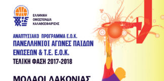 Πανελλήνοι αγώνες μπάσκετ στο κλειστό γυμναστήριο Μολάων