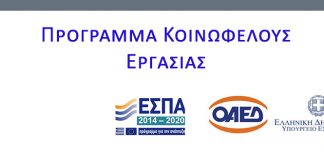 Κατάθεση δικαιολογητικών στο Δήμο Μονεμβασίας των περιλαμβανόμενων στους οριστικούς πίνακες κατάταξης ανέργων της Δημόσιας Πρόσκλησης 2/2022 του ΟΑΕΔ (Κοινωφελής Εργασία)