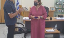 ΕΠΙΣΚΕΨΗ ΤΗΣ ΥΠΟΥΡΓΟΥ ΠΟΛΙΤΙΣΜΟΥ & ΑΘΛΗΤΙΣΜΟΥ κας ΛΙΝΑΣ ΜΕΝΔΩΝΗ ΣΤΟ ΔΗΜΑΡΧΕΙΟ ΣΤΟΥΣ ΜΟΛΑΟΥΣ.