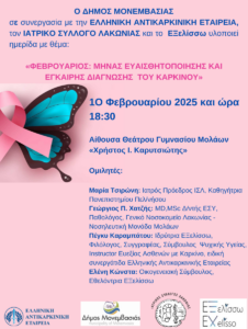 Ενημερωτική ομιλία και πρόγραμμα κινητής μονάδας μαστογράφου