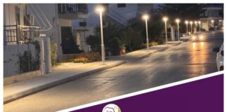 Ολοκληρώθηκε η κατασκευή νέων πεζοδρομίων και ο φωτισμός τους στη Νεάπολη, Βιγκλάφια Αγίου Γεωργίου και Πλύτρα